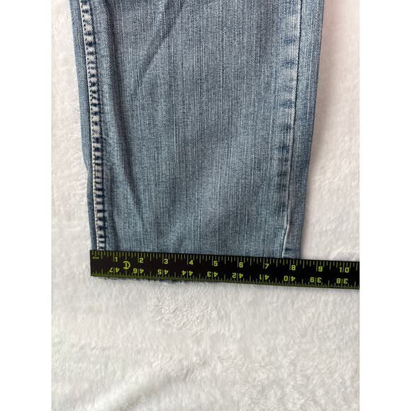 Silver Jeans Lola 17" Women 33x33 Wide Leg Destroyed Embroidered Pockets - Picture 8 of 10